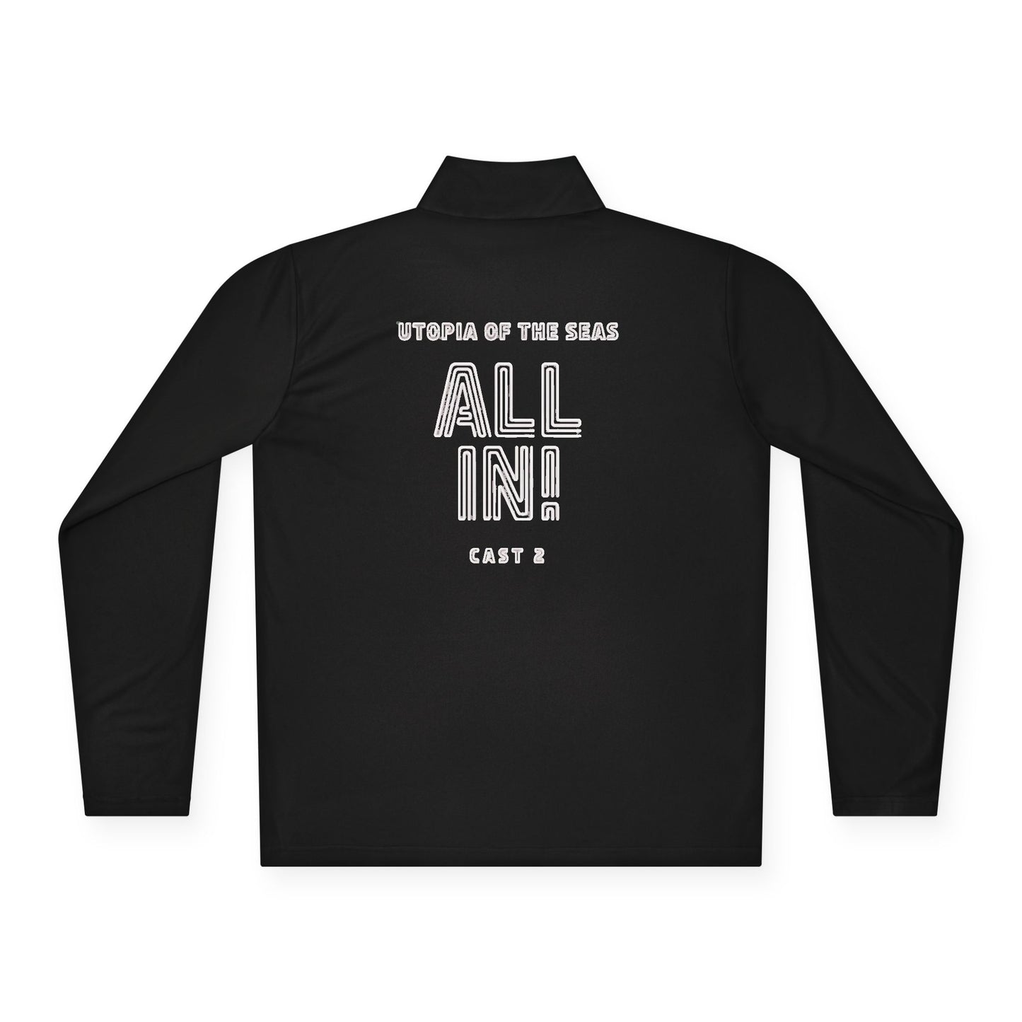 Unisex Quarter-Zip Pullover- ONE COLOR Printed front and back