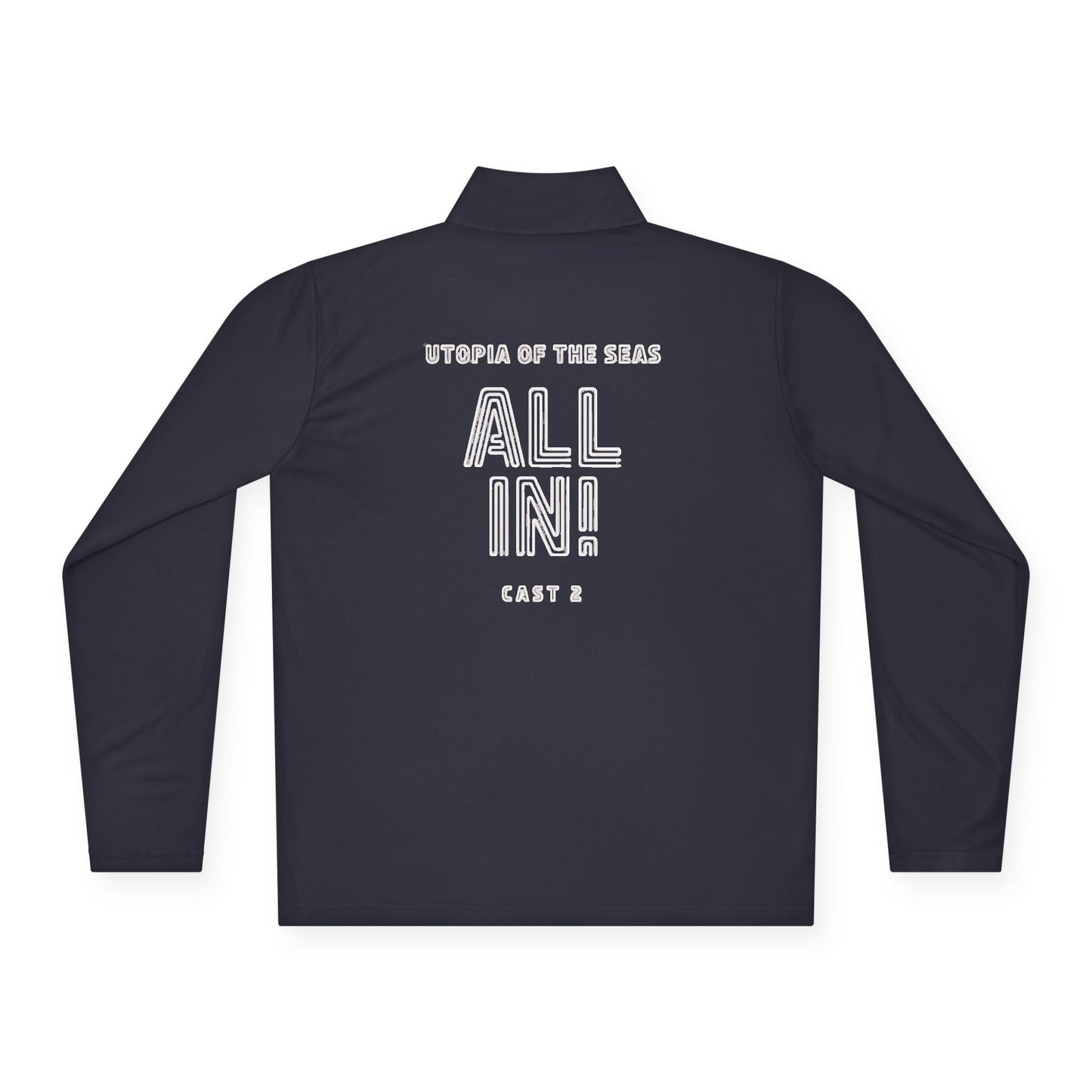 Unisex Quarter-Zip Pullover- ONE COLOR Printed front and back