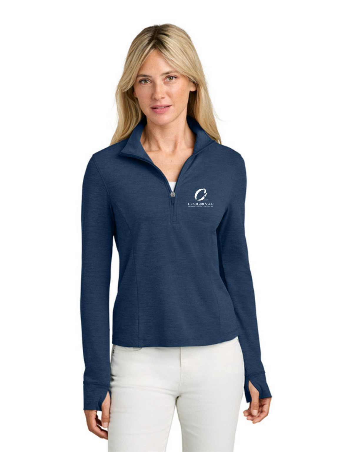 TravisMathew Women’s Onward 1/2-Zip (E CALIGARI)
