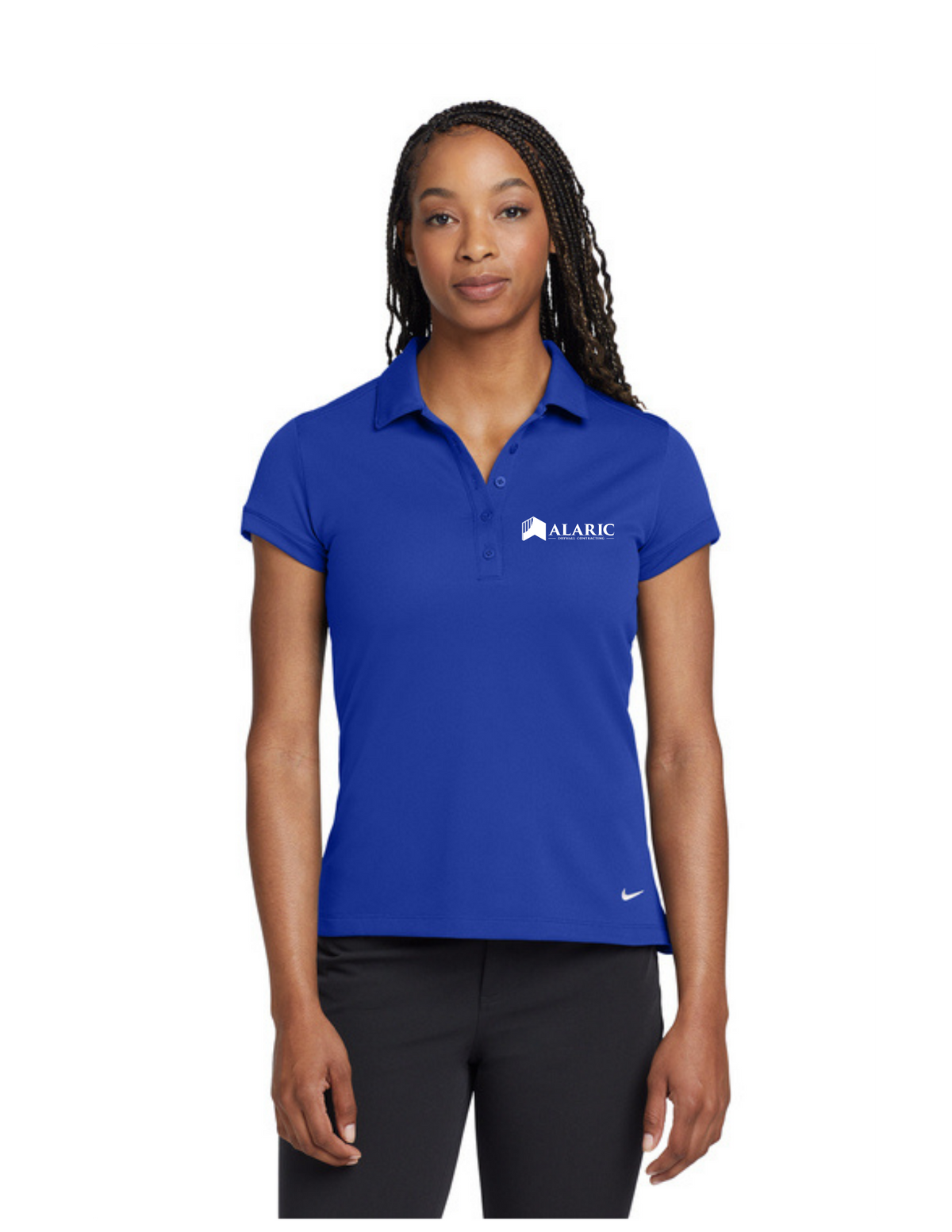 Nike Women's Dri-FIT Solid Icon Pique Modern Fit Polo (ALARIC)
