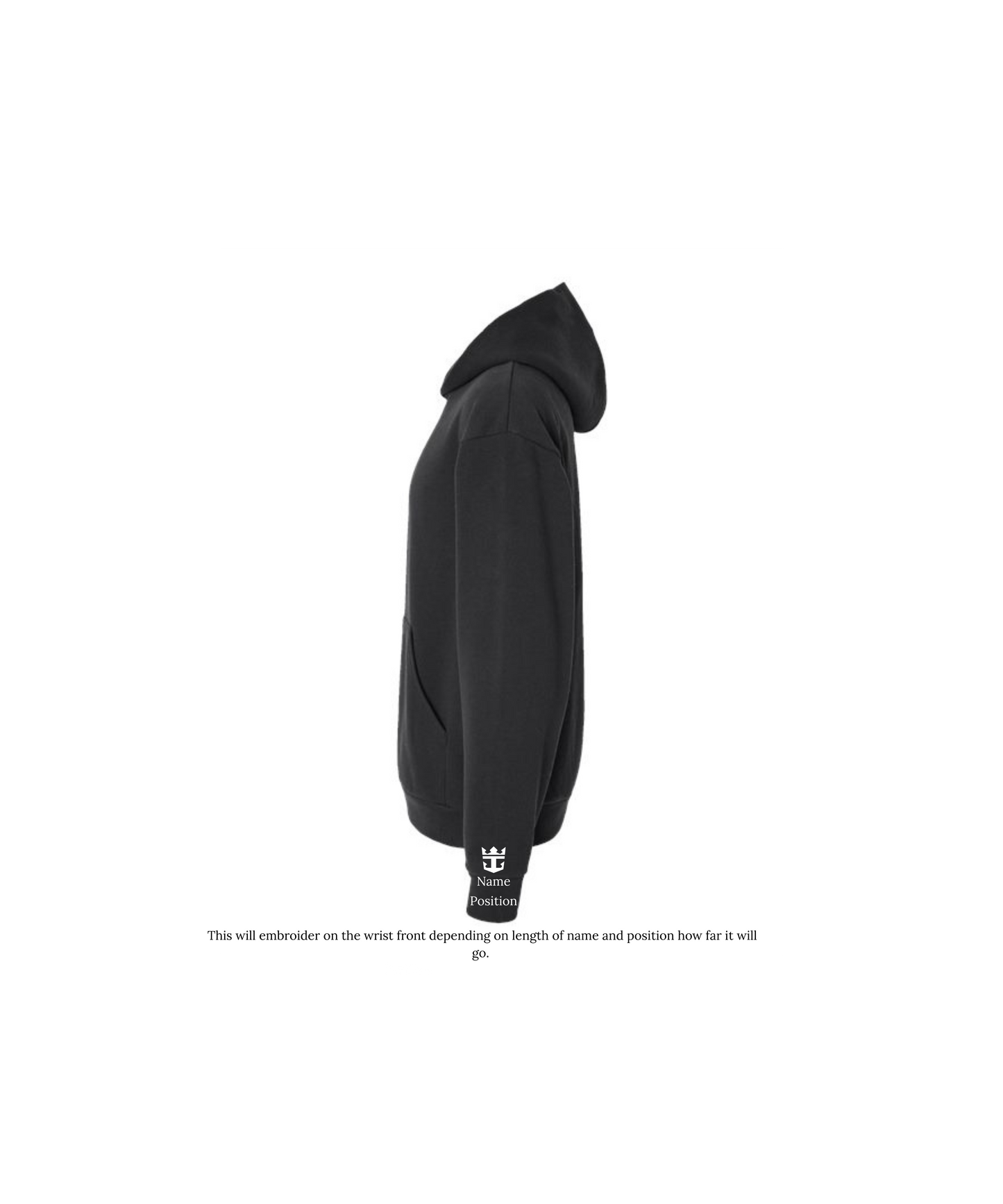 HIRO Unisex Hooded Sweatshirt-EMBROIDERED