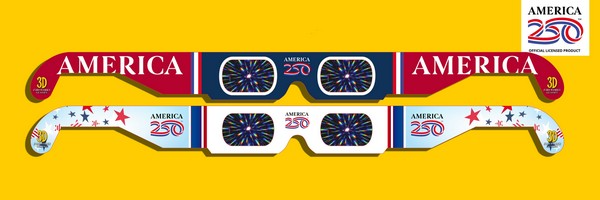 AMERICA 250™ 3D Fireworks Glasses, Custom