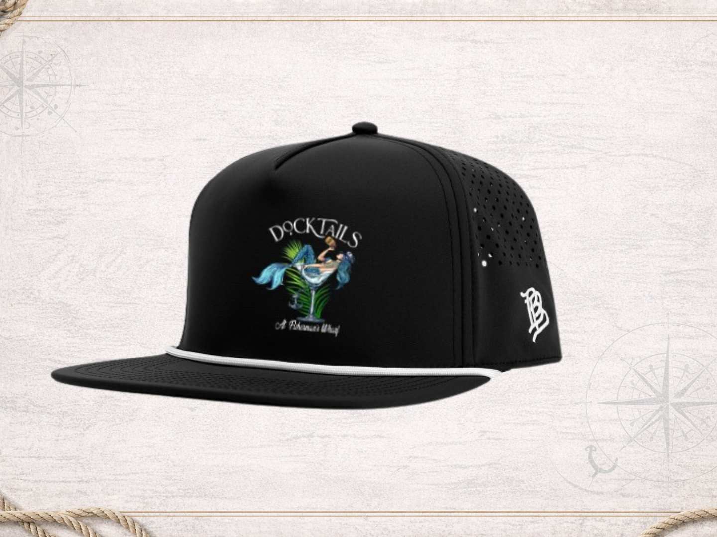 Branded Bills Bare Flat Rope Cap