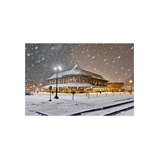 Snowbound at the Hamlet Depot Fine Art Poster