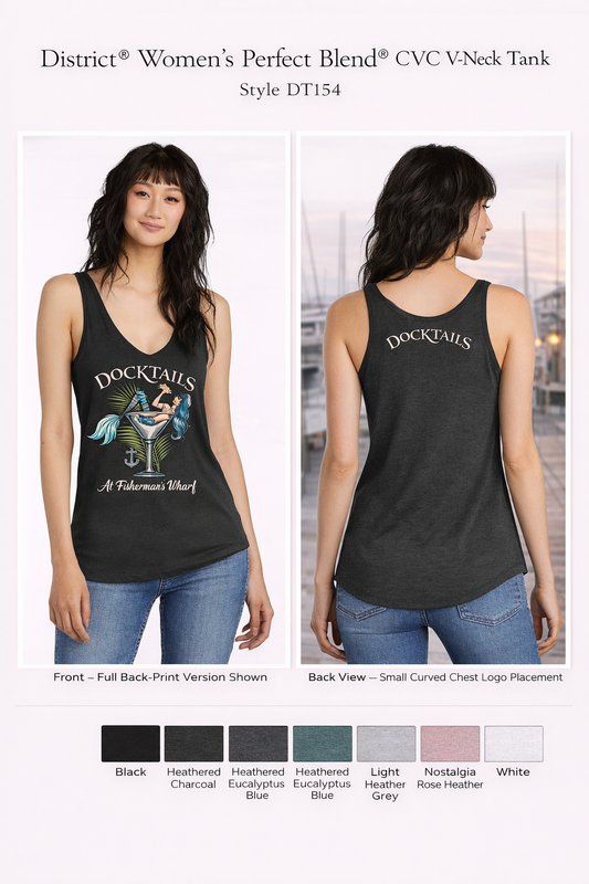 STAFF-District® Women’s Perfect Blend® CVC V-Neck Tank