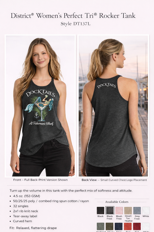STAFF- Women's Perfect Tri ® Rocker Tank.-STAFF