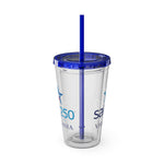 Sail 250 Virginia Souvenir Sunsplash Tumbler with Straw, 16oz