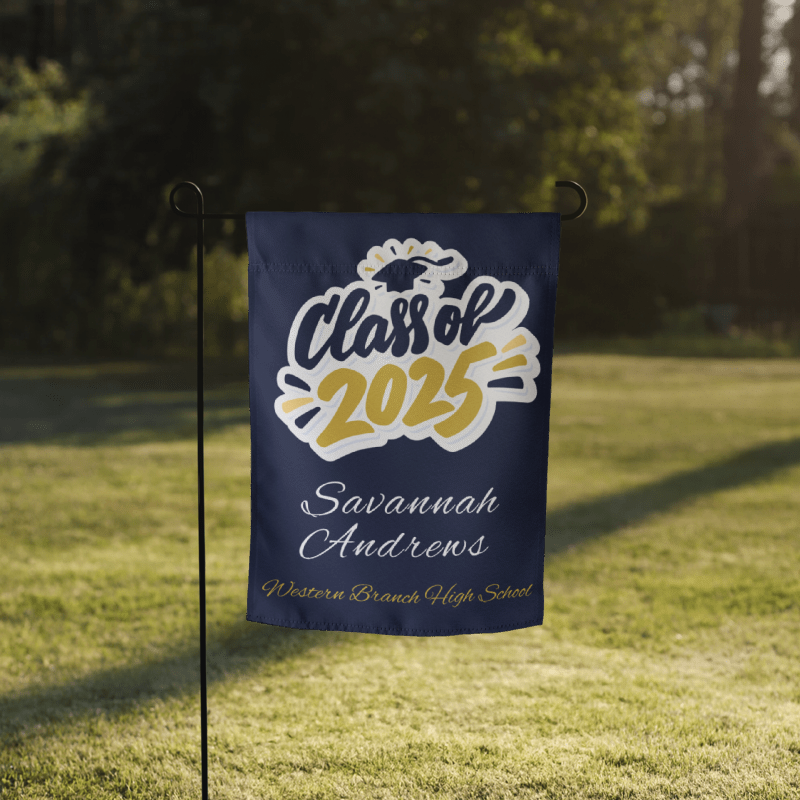Customized Graduate Garden flag