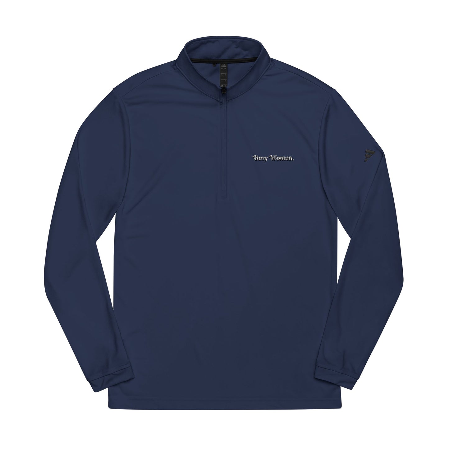 Quarter-Zip Pullover for Busy Women - Adidas Embroidered