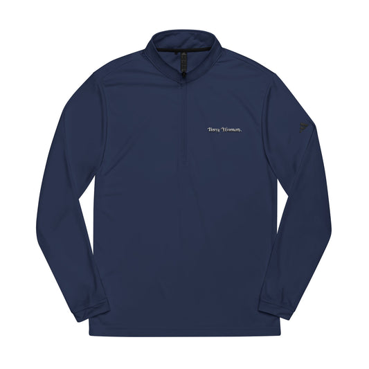 Quarter-Zip Pullover for Busy Women - Adidas Embroidered