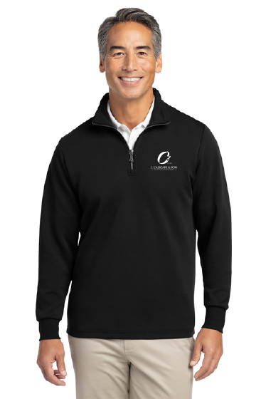 Brooks Brothers® Double-Knit 1/4-Zip (E CALIGARI)