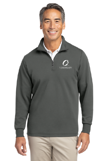 Brooks Brothers® Double-Knit 1/4-Zip (E CALIGARI)