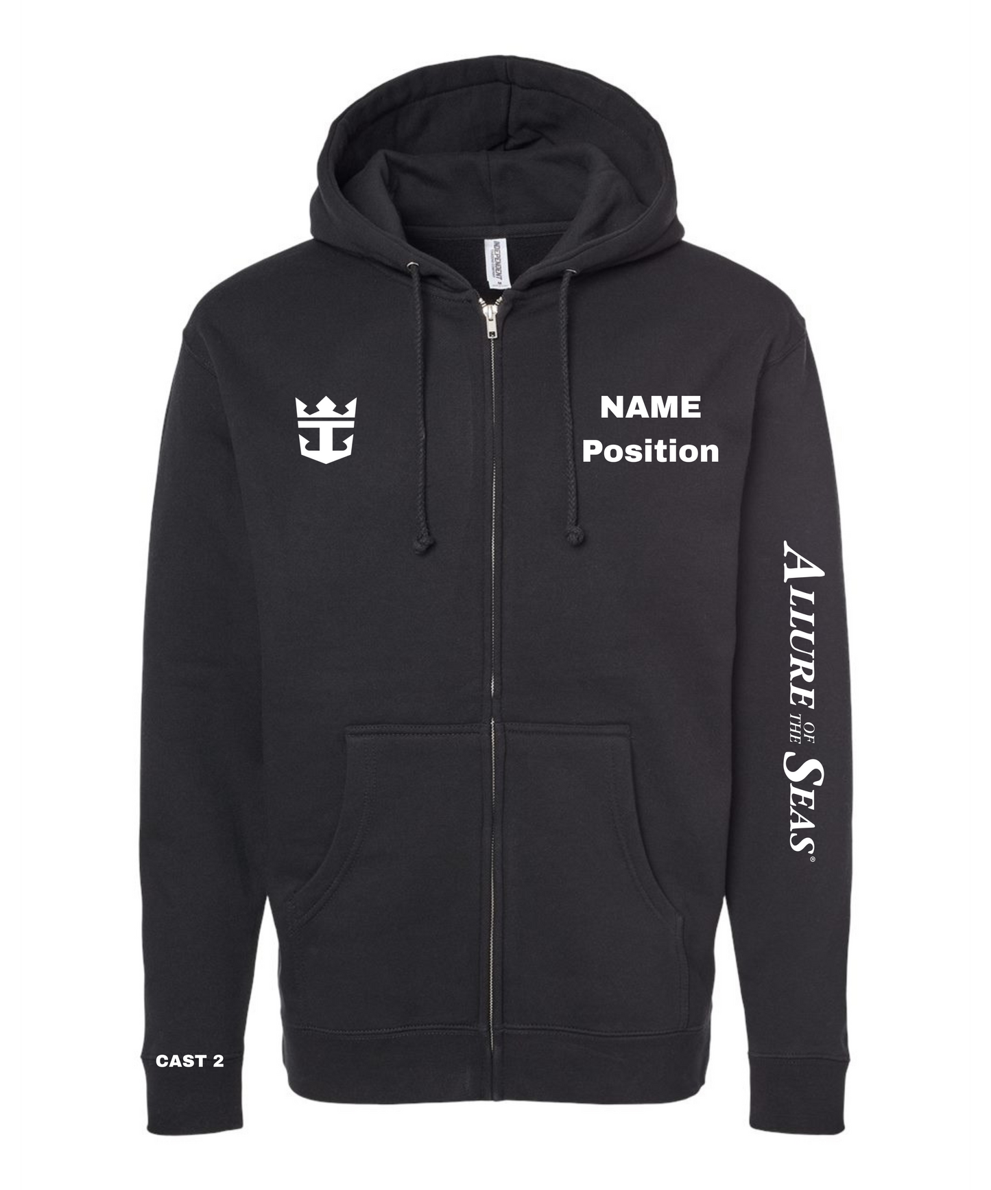 Allure Cast 2 AQUA 80 Full-Zip Hooded Sweatshirt