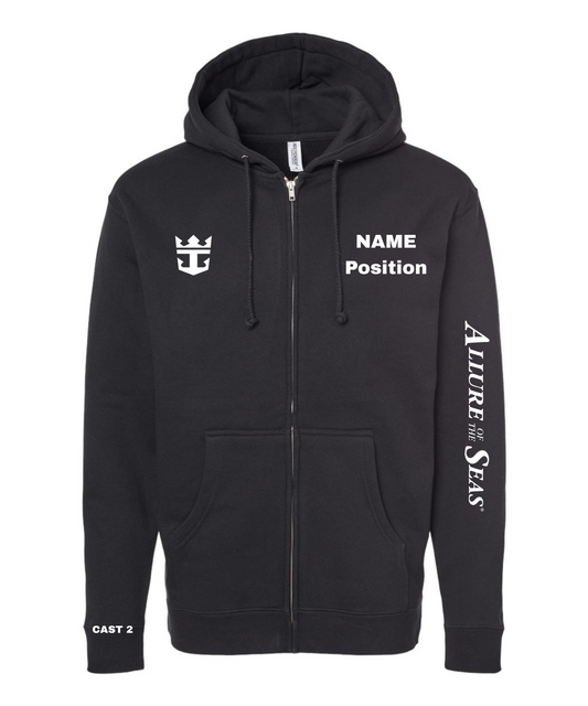 Allure Cast 2 AQUA 80 Full-Zip Hooded Sweatshirt