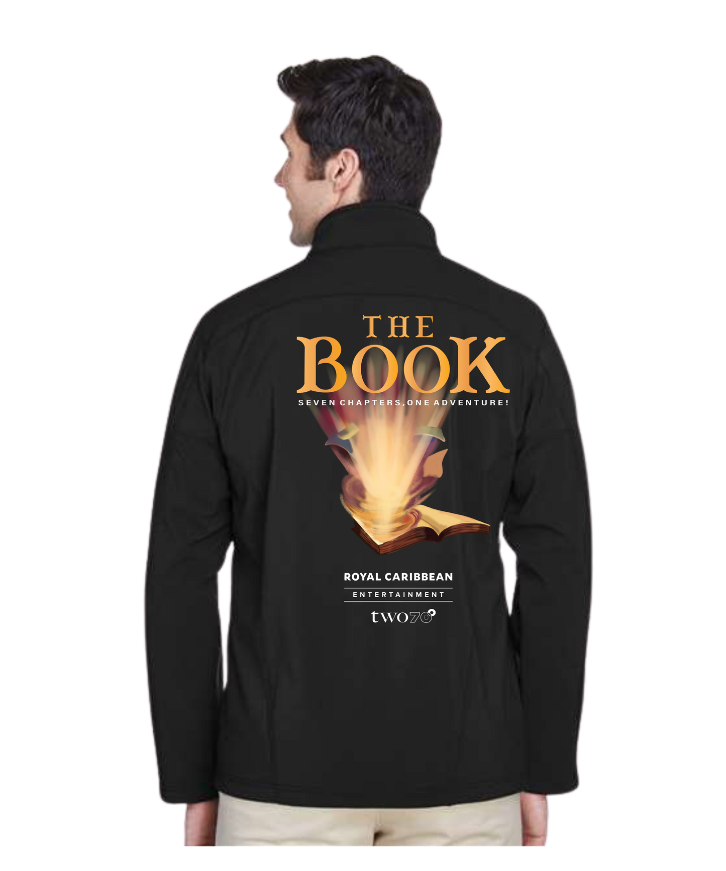 Men's Cruise Two-Layer Fleece Bonded Soft Shell Jacket-The Book