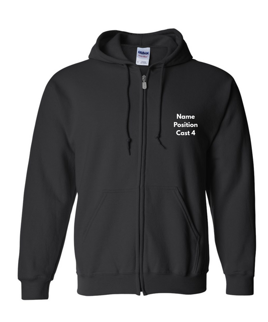 Aqua Action  Cast 4 Full Zip Up Hoody
