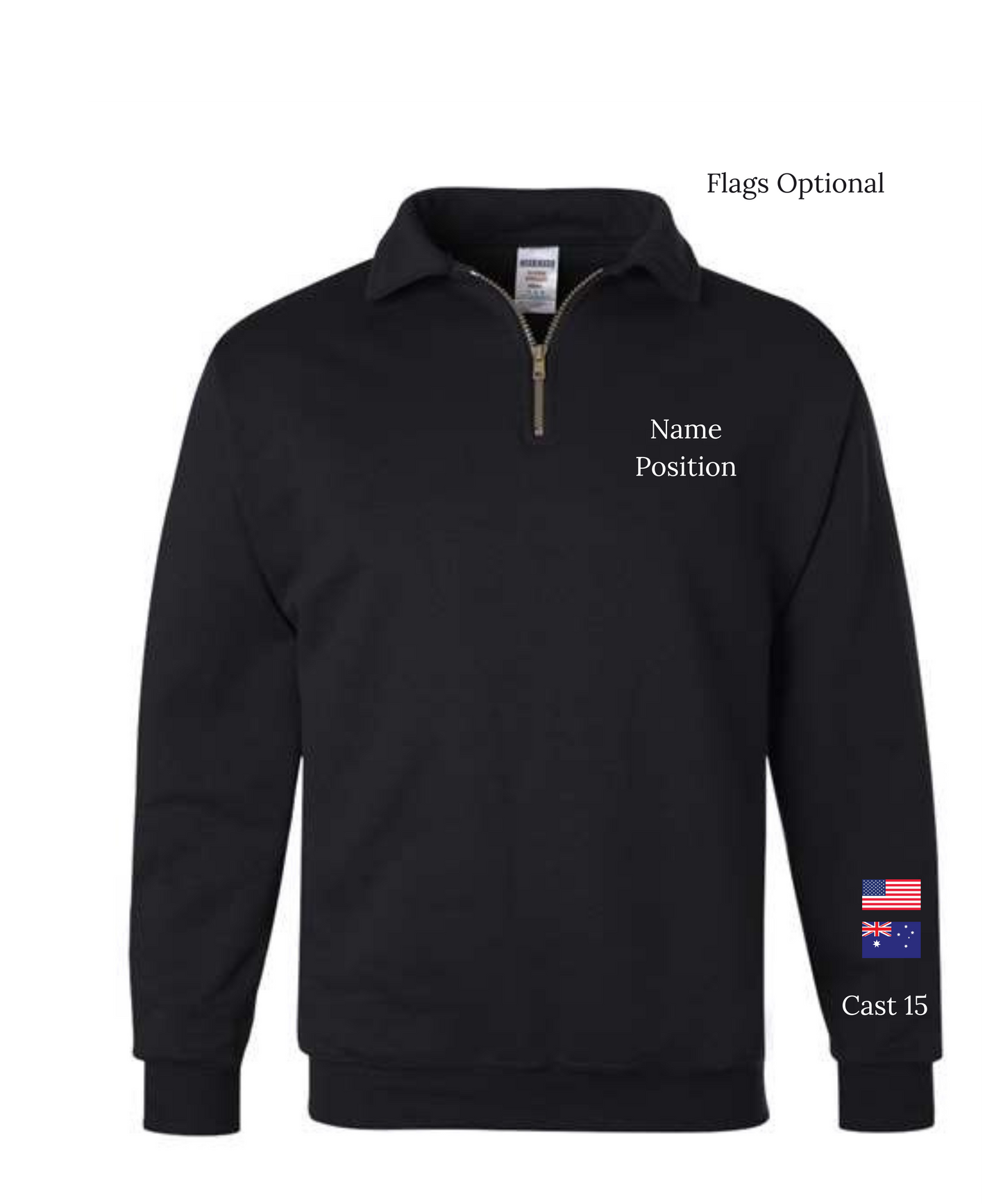 We Will Rock You- Anthem of the Seas Cast 15 Quarter Zip