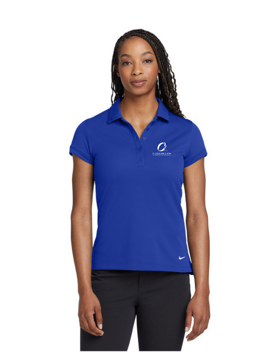 Nike Women's Dri-FIT Solid Icon Pique Modern Fit Polo (E CALIGARI)