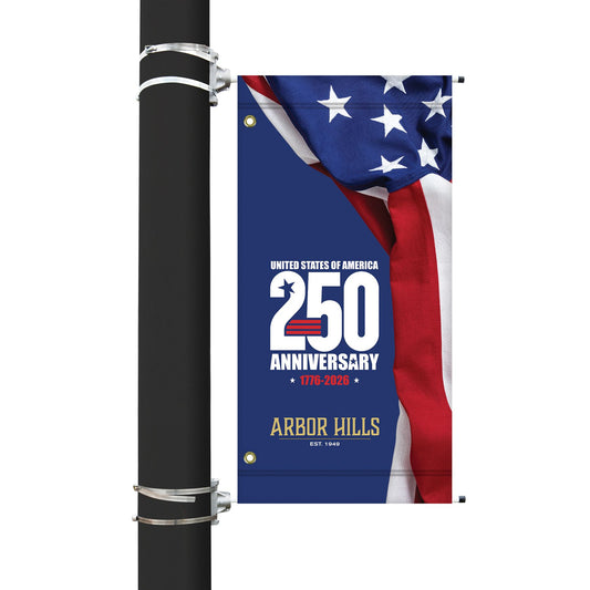 America 250 36" x 18" Custom Vinyl Avenue Banners