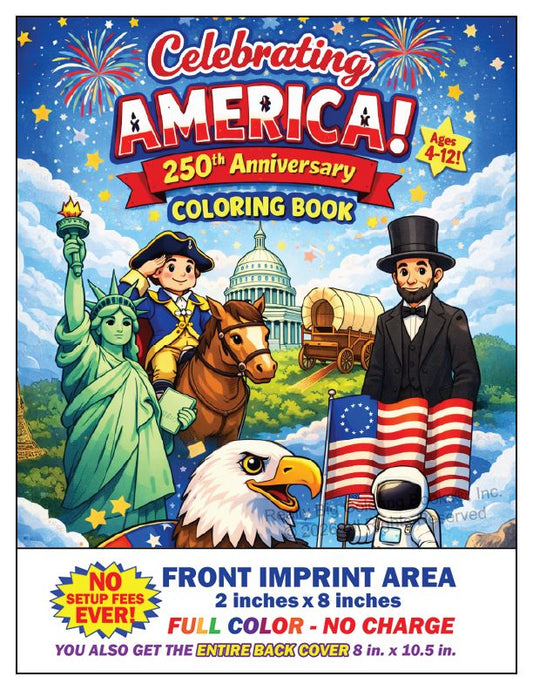 America's 250th Anniversary Imprint Coloring Book