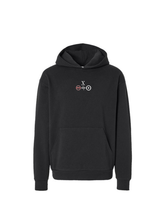 HIRO Unisex  Hooded Sweatshirt-EMBROIDERED