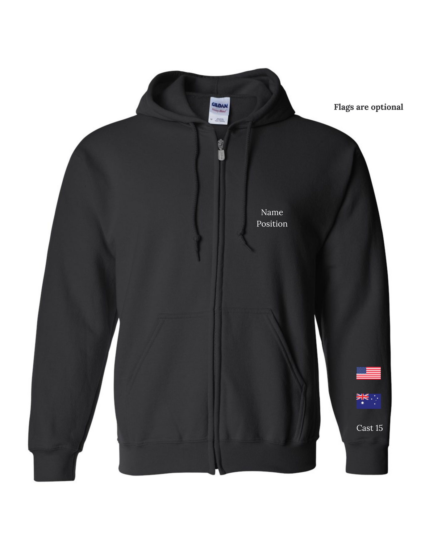 We Will Rock You- Anthem of the Seas Full Zip Hoody Cast 15