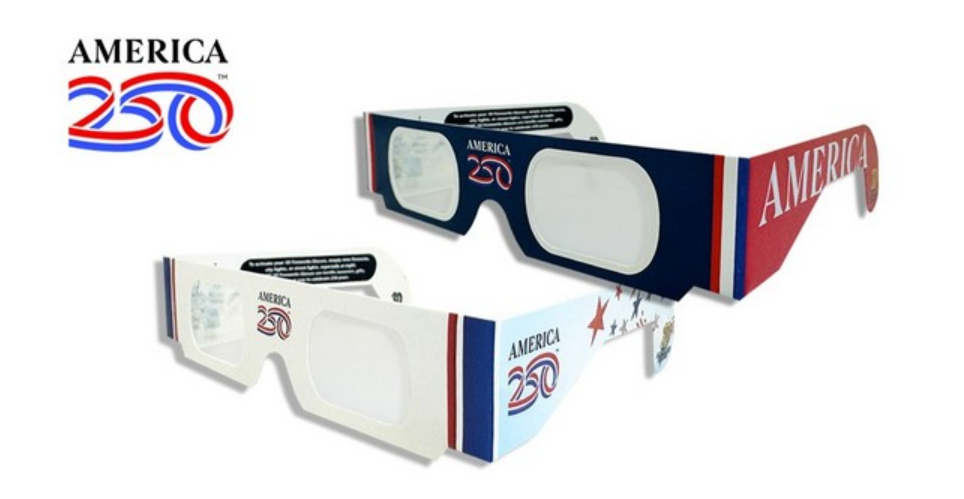 AMERICA 250™ 3D Fireworks Glasses, Custom