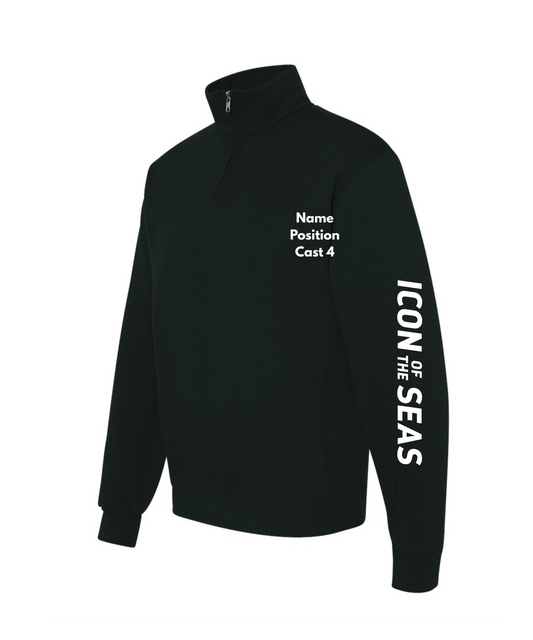 Aqua Action Cast 4 Quarter Zip Sweatshirt