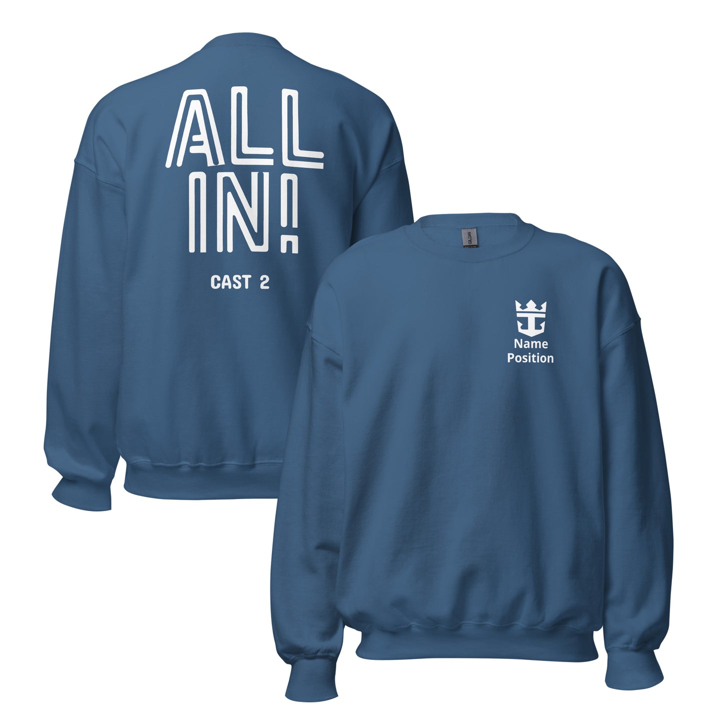 ALL IN Printed Unisex Sweatshirt- updated